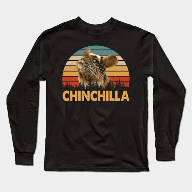 Fluffy Tales Chinchilla Chronicles, Stylish Tee for Rodent Aficionados Long Sleeve T-Shirt by Chocolate Candies